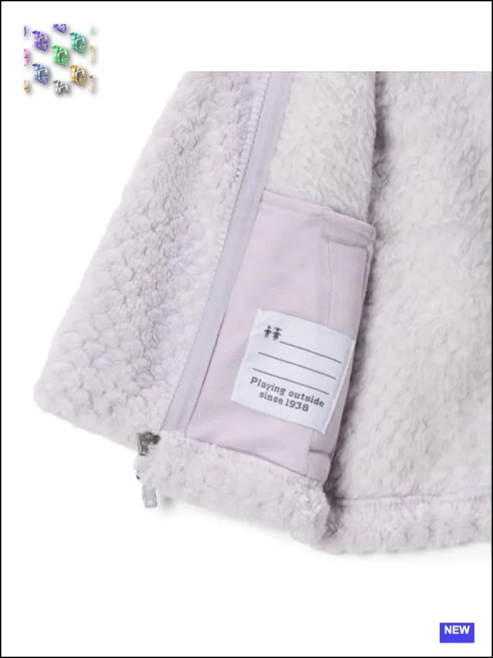 Kids Fleece Jacket Full Zip Sherpa Pile Cozy Outdoor